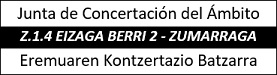 Junta de Concertación del Ámbito Z.1.4 Eizaga Berri 2 de Zumarraga